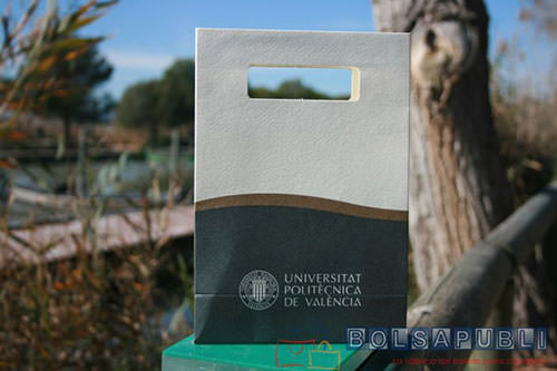 bolsas de papel de lujo con asa troquelada